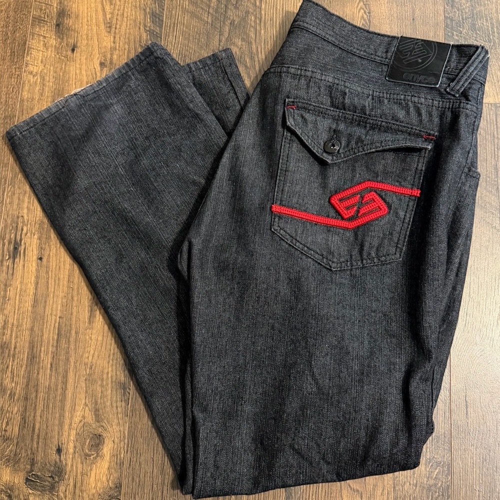 Enyce Sean Combs Clothing Black Denim Jeans 40 X 32 Men’s Jeans